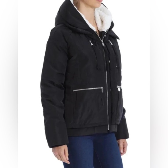 Avec Les Filles Hooded Puffer Jacket Utility Black Faux Fur Gorpcore
Winter Coat - Picture 4 of 16